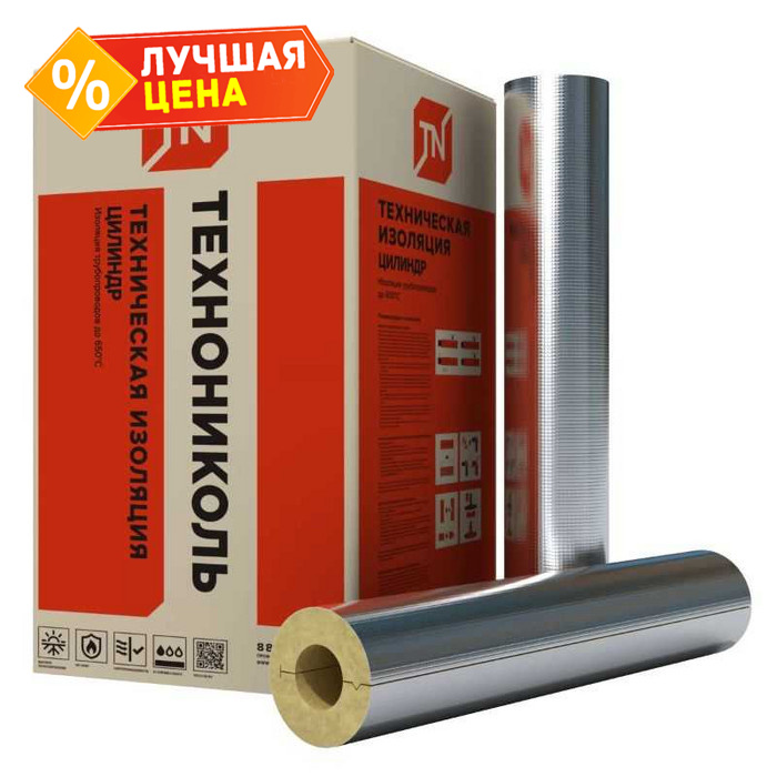 Утеплитель Технониколь Цилиндр Техно 80 ФА 20х89х1200